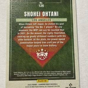 大谷翔平 2022 Diamond Kings NAVY FRAME Shohei Ohtani MLBカードの画像2