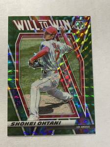 大谷翔平 2021 Mosaic GREEN Will to Win インサート Shohei Ohtani MLBカード