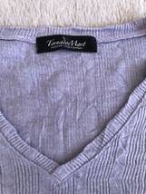 トルネードマート　Vネック Tシャツ カットソー 半袖 薄紫　M_画像2