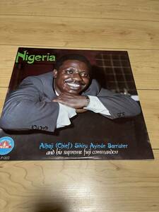 LP/輸入盤 　ワールド　アフリカ　FUJI　SKOLP 022/ ALHAJI CHIEF SIKIRU AYINDE BARRISTER/ NIGERIA