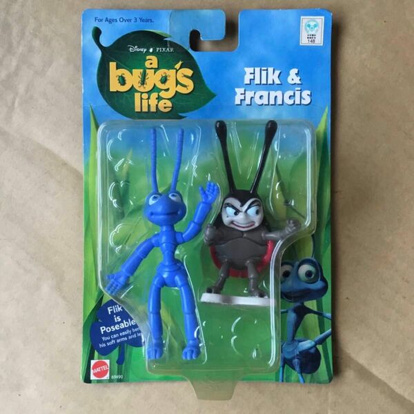 a bug's life Flik & Francis フィギュア (バグズライフ フリック&フランシスDisney PIXAR)