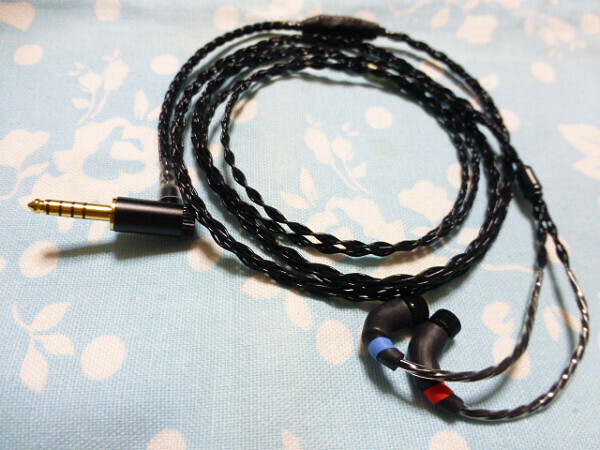 JH Audio 4ピン 用 7N OCC 純銀コート 八芯 4.4mm5極 L字 ブレイド編 ( 3.5mm 2.5mm 対応可 Roxanne Layla Angie Fiio K9 Pro ESS WM1A 1Z