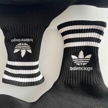 新品同様 希少BALENCIAGA adidas バレンシアガアディダス 23SS スピードトレーナー2.0 サイズ42 27,5cm ブラック ソックスニーカー メンズ_画像9