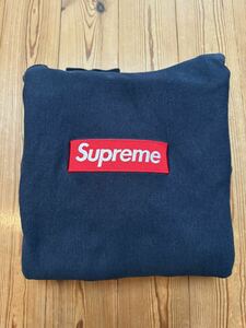 Supreme Box Logo Hooded Sweatshirt Mサイズ ネイビー シュプリーム ボックスロゴ パーカー スウェット フーディー