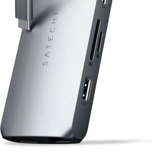 最新モデル Satechi On-The-Go USB-C ハブ 9-in-1 4K HDMI 60Hz VGA LAN USB-C PD SDカードリーダー MacBook Pro Air iPad Pro M1 M2 M M3の画像8