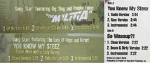 即決送料無料(2)【3枚セット/シングル盤12インチレコード】Gang Starr - You Know My Steez / The Militia / Royalty / ギャングスター_画像4