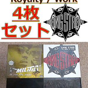 即決送料無料(1)【4枚セット/シングル盤12インチレコード】Gang Starr - You Know My Steez / The Militia / Royalty / Work