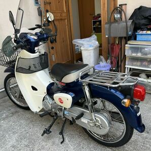 程度良好 ホンダ スーパーカブ 110 JA44 ブルー 走行29700km エンジン好調 タイヤ新品 オイル交換済み 横浜市港北区よりの画像4