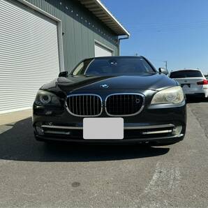 BMW F01 740i 2009年式 走行距離95,457km 茶革シート ソフィストグレーブリリアントエフェクト ローダウン 不具合あり説明文必読の画像3