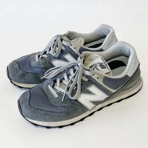 ニューバランス New Balance ユニセックス スニーカー ML574-VIA Width (D) グレー（HARBOR BLUE ハーバーブルー）26.5cm メンズ レトロ