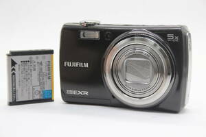 【返品保証】 フジフィルム Fujifilm Finepix F200EXR ブラック 5x Wide バッテリー付き コンパクトデジタルカメラ s7433