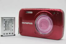 【返品保証】 オリンパス Olympus VH-210 レッド 5x Wide バッテリー付き コンパクトデジタルカメラ s7581_画像1