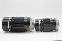 【訳あり品】 【レンズ2点まとめ】キャノン Canon 135mm F3.5 100mm F3.5 前後キャップ フィルター付き ライカLマウント レンズ s7953_画像4