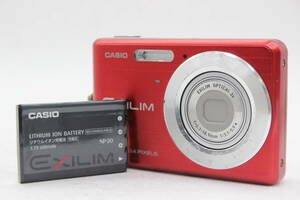 【返品保証】 カシオ Casio Exilim EX-Z77 レッド 3x バッテリー付き コンパクトデジタルカメラ s8216