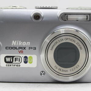 【返品保証】 【元箱付き】ニコン Nikon Coolpix P3 VR 3.5x バッテリー チャージャー付き コンパクトデジタルカメラ s8240の画像3