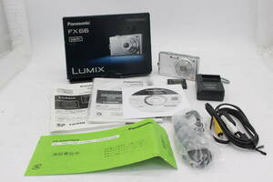 【返品保証】 【元箱付き】パナソニック Panasonic LUMIX DMC-FX66 バッテリー チャージャー付き コンパクトデジタルカメラ s8260