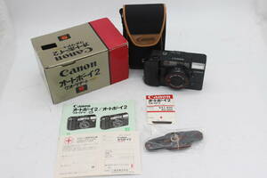 【訳あり品】 【元箱付き】キャノン Canon Autoboy 2 38mm F2.8 Auto Focus ケース付き コンパクトカメラ s8377