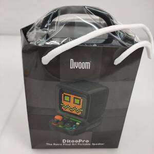 No.3805★1円～【DIVOOM】★未開封品 ディブーム DITOO PRO BLACK ブラック Bluetooth ブルートゥース スピーカー ポータブル 中古品