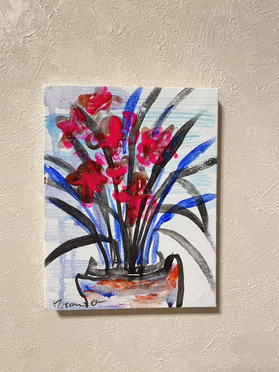 Gemälde Kunst Moderne Kunst Authentisches Originalgemälde Leinwand mit Werkzertifikat Stillleben Gemälde Abstrakte Malerei Blume, Kunstwerk, Malerei, Acryl, Gouache