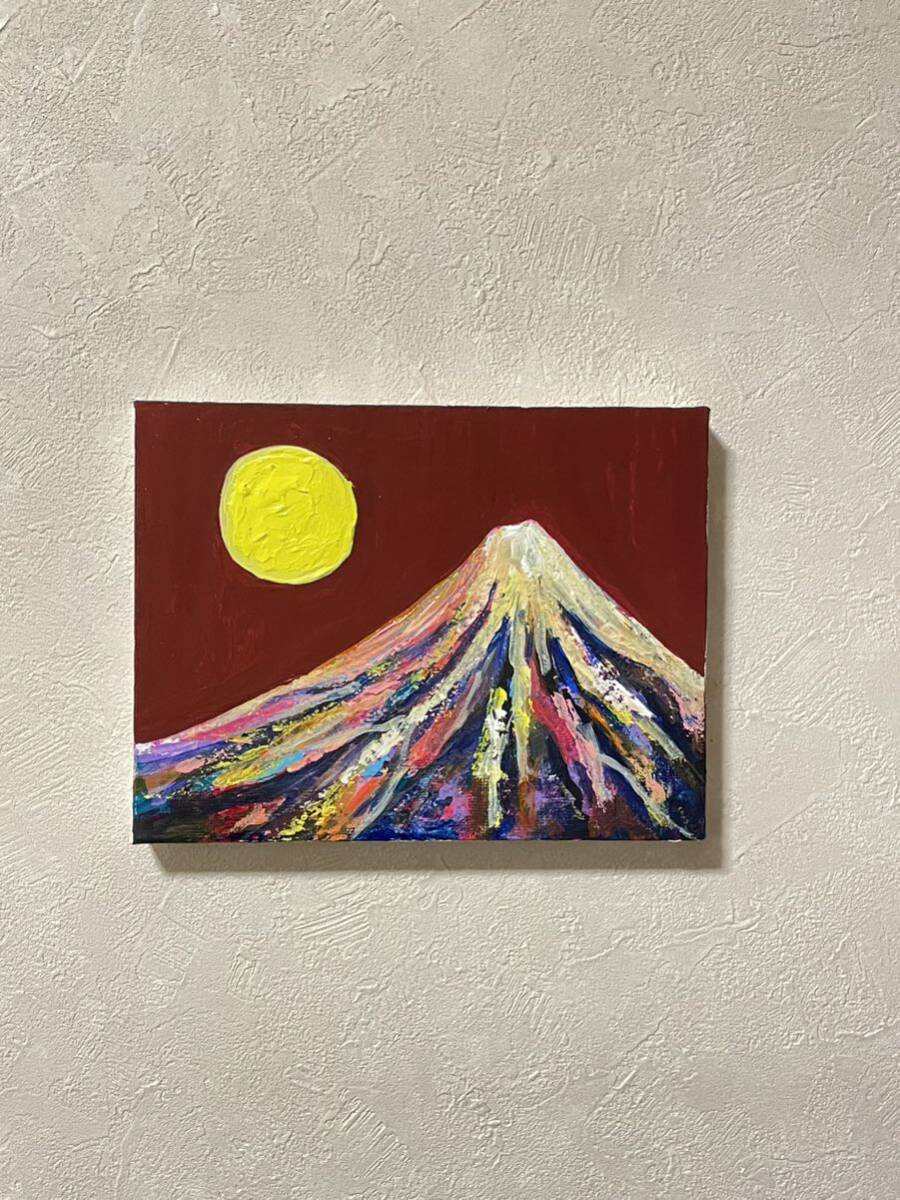original painting genuine painting modern art Fuji canvas landscape painting Mt. Fuji art, artwork, painting, acrylic, gouache