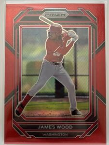 panini prizm baseball2023 JAMES WOOD Red Prizms /199 nationals ナショナルズ プロスペクト