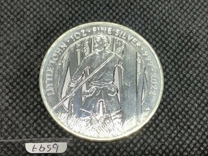 31.1グラム 2022年 (新品) イギリス「神話と伝説・リトルジョン」純銀 1オンス 銀貨