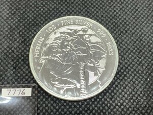 31.1グラム 2023年 (新品) イギリス「神話と伝説・マーリン」純銀 1オンス 銀貨