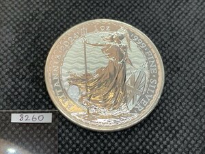 31.1グラム 2024年 (新品) イギリス「ブリタニア」純銀 1オンス 銀貨 (エリザベス2世)