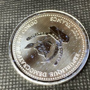 31.1グラム 2022年 (新品) コンゴ「ハシビロコウ」純銀 1オンス 銀貨の画像6