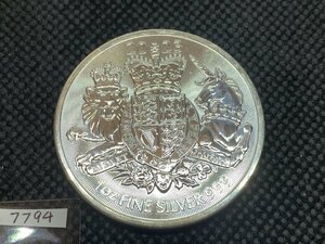 31.1 gram 2023 year ( new goods ) England [ Britain ... . chapter * lion . Unicorn ] original silver 1 ounce silver coin 