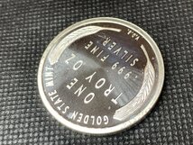 31.1グラム (新品) アメリカ「リンカーン ウィートセント」純銀 1オンス メダル_画像6