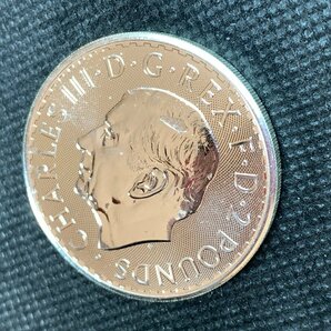 31.1グラム 2024年 (新品) イギリス「ブリタニア」純銀 1オンス 銀貨 (チャールズ3世)の画像4