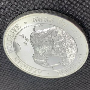 31.1グラム (新品) 2022年 ソマリア「アフリカ ・ワイルドライフ・ゾウ 」 純銀 1オンス 銀貨の画像3