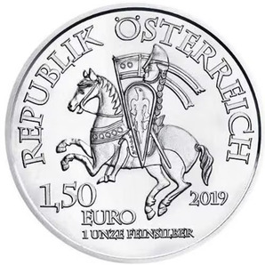 [保証書・カプセル付き] 2019年 (新品) オーストリア「ウィーン ノイシュタット」純銀 1オンス 銀貨の画像2