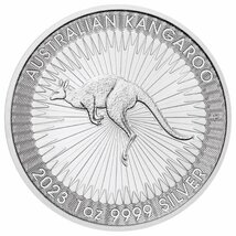 [保証書・カプセル付き] 2023年 (新品) オーストラリア「カンガルー 記念」純銀 1オンス 銀貨_画像1