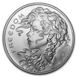 [保証書・カプセル付き] 2020年 (新品) アメリカ「自由の少女」純銀 1オンス 銀貨の画像1