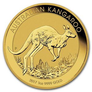 [保証書・カプセル付き] 2017年 (新品) オーストラリア「カンガルー」純金 1オンス 金貨
