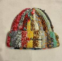 Supreme Hand Tied Beanie Multicolor シュプリーム ハンド タイド ビーニー ニット帽 マルチカラー 2023 AW FW 送料無料 _画像2