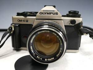 ◆OLYMPUS【OM-4 T】+【G.ZUIKO AUTO-S 1:1.4 f=50mm】現状・ジャンク品 オリンパス チタン