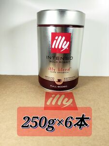 イリー　ブレンドエスプレッソ粉　ダークロースト(インテンソ)　250g×6本　キーコーヒー