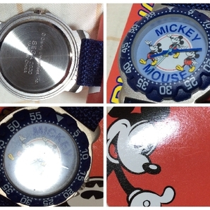 送料300円～ ※ジャンク扱い 動作不明 2000 SEGA ２個セット ミッキー ミニー 腕時計 ディズニー 腕時計 Disney 時計の画像3