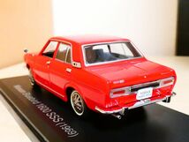 国産名車コレクション 1/43 日産 ブルーバード 1600SSS 1969 赤 アシェット Nissan bluebird 旧車 クラシックカー ミニカー ＴＡ_画像2