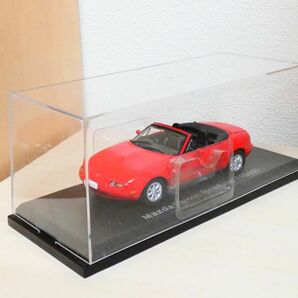 国産名車コレクション 1/43 マツダ ユーノス ロードスター 1989 赤 アシェット mazda eunos roadster 旧車 クラシックカー ミニカー ＴＡの画像7