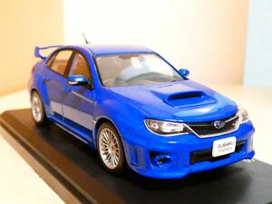 国産名車コレクション 1/43 スバル インプレッサ WRX STI セダン 2012 青 アシェット 旧車 クラシックカー ミニカー ＴＡ