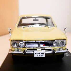 国産名車コレクション 1/43 日産 ローレル 1968 ベージュ アシェット nissan laurel 旧車 クラシックカー ミニカー ＴＡの画像3