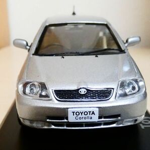 国産名車コレクション 1/43 トヨタ カローラ ランクス 2001 シルバー アシェット 旧車 クラシックカー ミニカー ＴＡの画像3