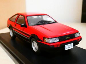 国産名車コレクション 1/43 トヨタ カローラ レビン 1983 ハチロク AE86 赤 ミラーなし アシェット 旧車 クラシックカー ミニカー ＴC