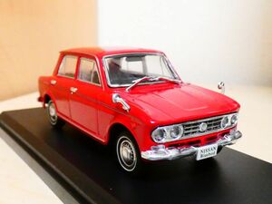 国産名車コレクション 1/43 日産 ブルーバード 1963 赤 アシェット 旧車 クラシックカー ミニカー ＴC