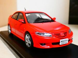 国産名車コレクション 1/43 マツダ アテンザ 2002 赤 塗装荒れ劣化 アシェット 旧車 クラシックカー ミニカー ＴC