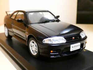 国産 名車コレクション 1/43 日産 スカイライン nissan skyline GT-R R33 1995 黒 アシェット ミニカー ＴD